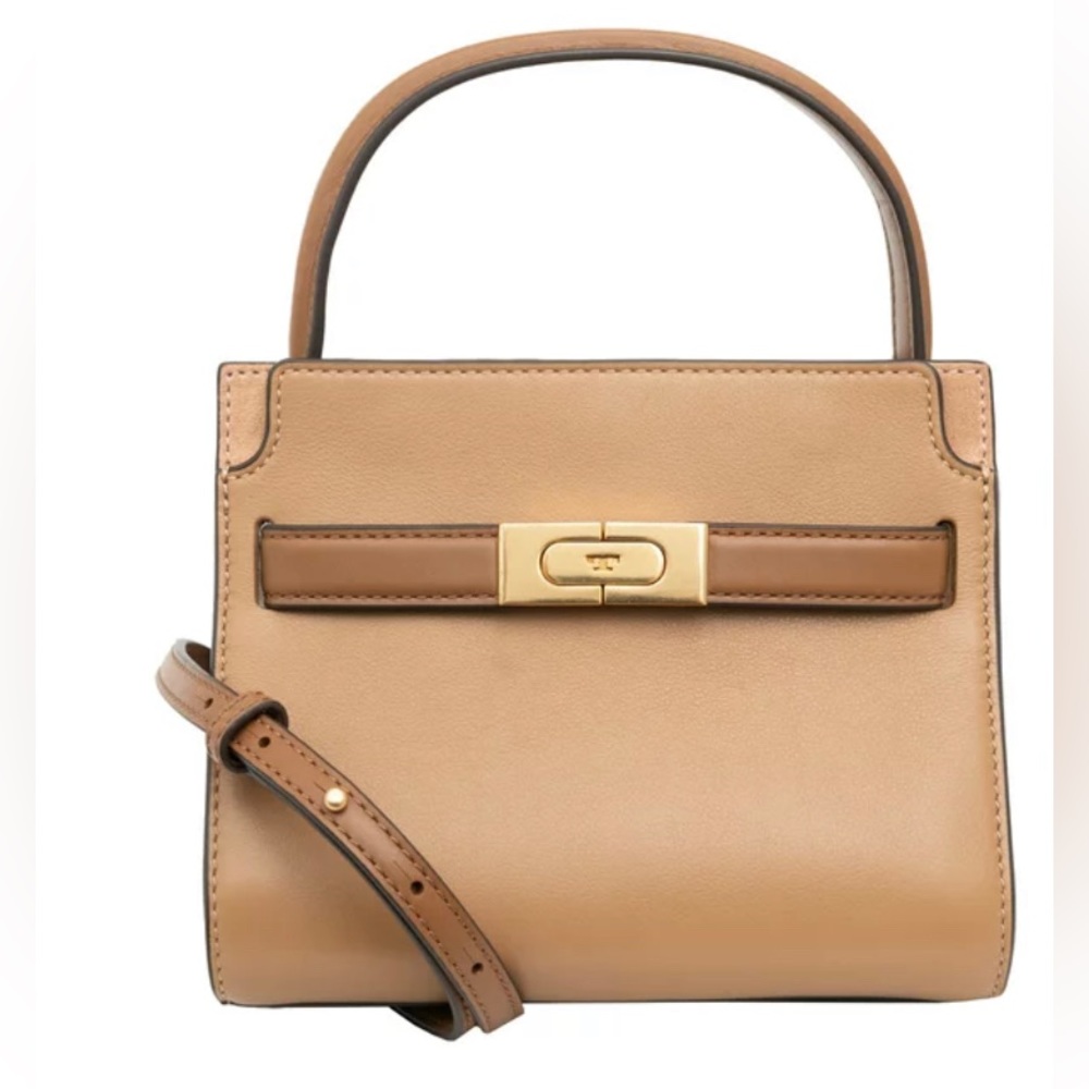 Tory Burch Women’s Petite Lee Radziwill Double Handbag- Tiramisu